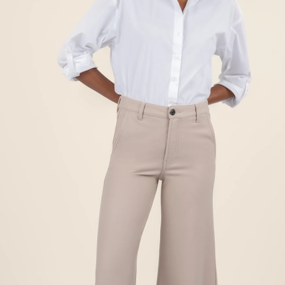 Kut From The Kloth Tan Wide-Leg Pants